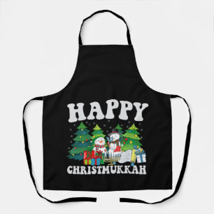 Tablier Heureux Chrismukkah Funny Hanoukka cadeau de Noël