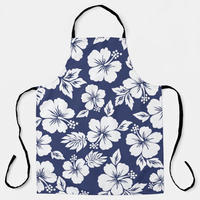 Tablier Hibiscus vibrant : Floral Motif sans joint. (Recto)
