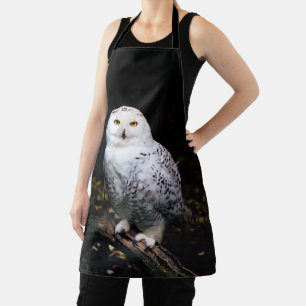 Tablier Hibou des neiges majestueux d'hiver