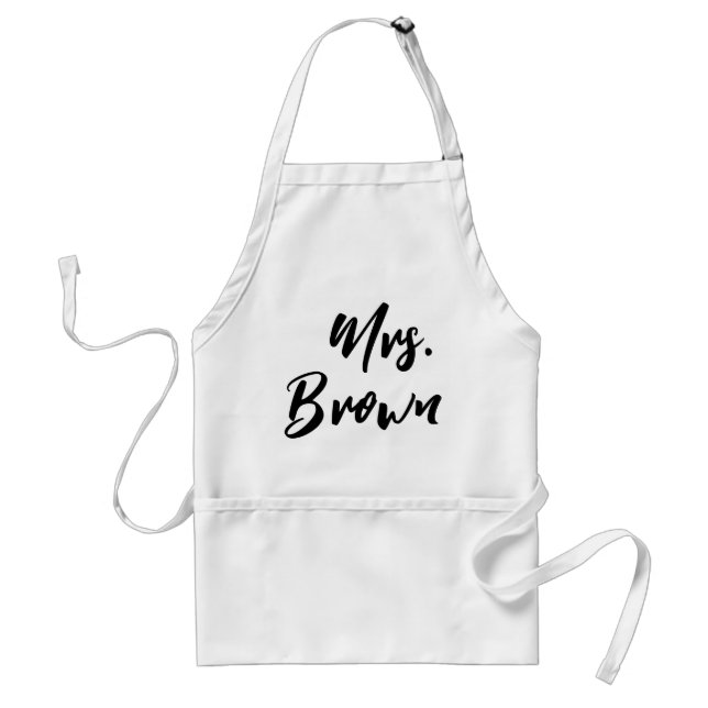 Tablier Hip Elegant Couple Personnalisé Mme Pocket Aprons (Devant)