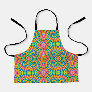 Tablier Hippie colorée Motif teinte Cravate