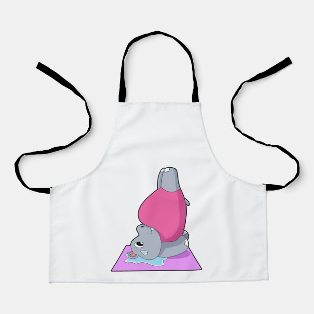 Tablier Hippo au yoga Fitness (Recto)