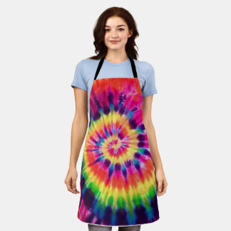 Tablier Hippy Peace Retro 60s Tie Dye