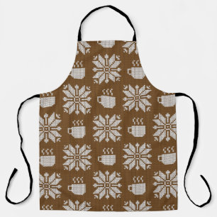 Tablier Hiver confit : Tasses à thé décoratives