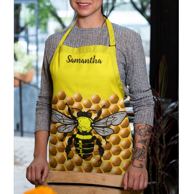 Tablier Hiver Motif de miel Apière de l'abeille Apière (Créateur téléchargé)