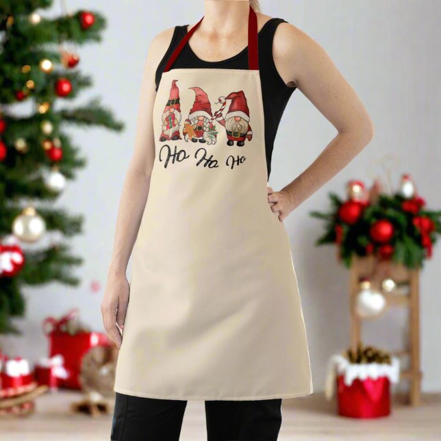 Tablier Ho Ho Ho ! Cute Gnomes Nordic Christmas Kitchen (Créateur téléchargé)