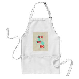 Tablier ho ho ho renne rouge bleu noël vintage