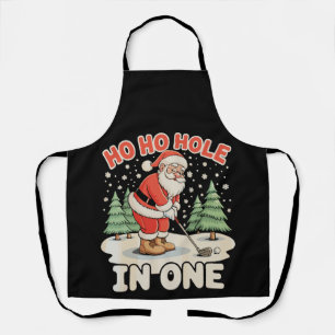 Tablier Ho Ho trou d'un coup de golf de Noël Xmas Santa Ne