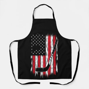 Tablier Hockey Drapeau Américain Sports Rétro Vintage