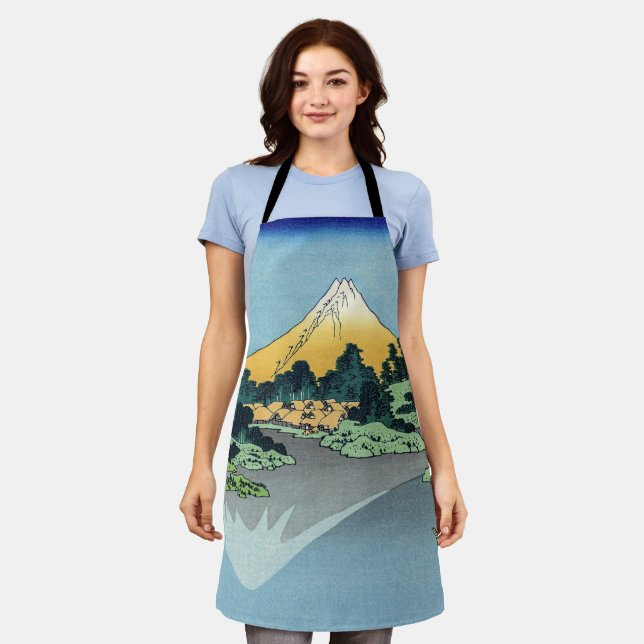 Tablier Hokusai - Le Mont Fuji reflète le lac Kawaguchi (Porté)