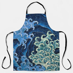 Tablier Hokusai Vague féminine Océan Vintage