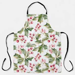 Tablier Holly Berry Christmas Apron