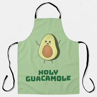 Tablier Holy guacamole - cute and happy kawaii avocado