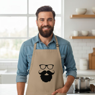 Tablier Homme à barbe drôle adulte