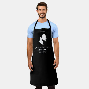 Tablier Homme avec barbe Barbier Logo Apron