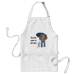 Tablier Homme éléphant Marcher Chiens Imaginaire Art Apron