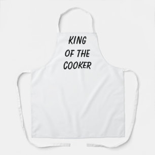 Tablier Homme Roi de la conception de cuisinière 