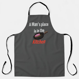 Tablier Hommes dans la cuisine, Drôle