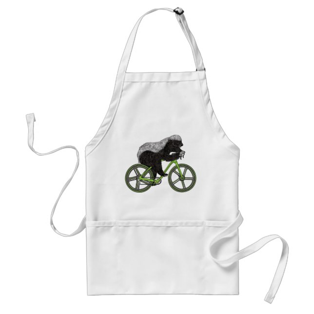 Tablier Honey Badger Cycliste animal drôle Badass (Devant)