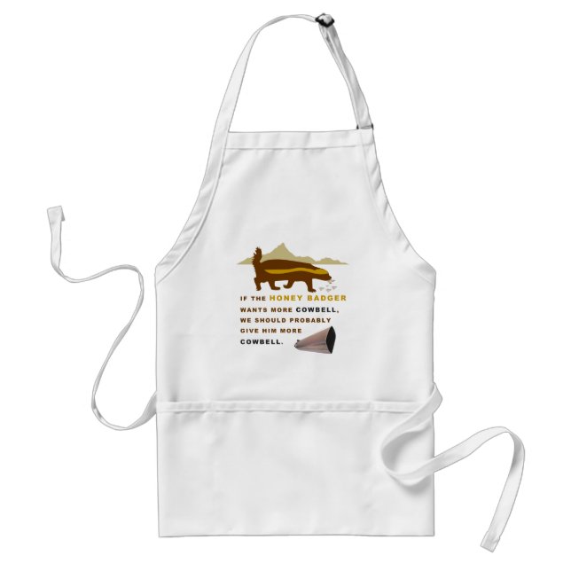Tablier Honey Badger Plus De Cowbell (Devant)