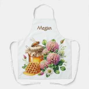 Tablier Honeybee Red Clover Votre nom