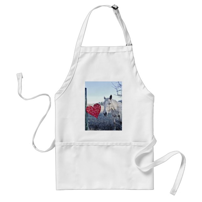 Tablier HORSE coeur Valentine (Devant)