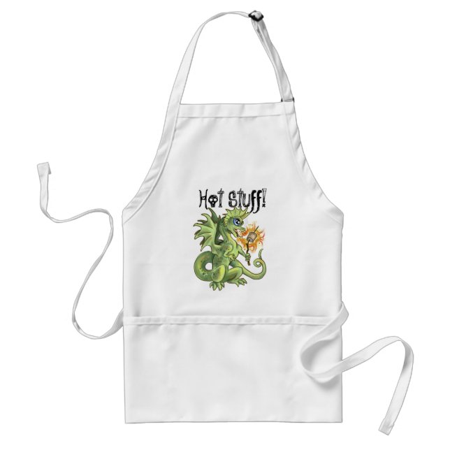 Tablier Hot Stups! lil marshmellow dragon torréfié Apron (Devant)