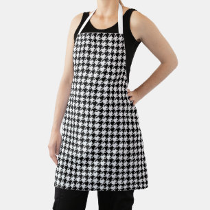 Tablier Houndstooth noir et blanc par Shirley Taylor