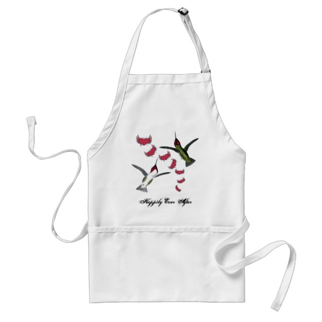 Tablier Humming Birds Grunge Hearts with Wings (Devant)