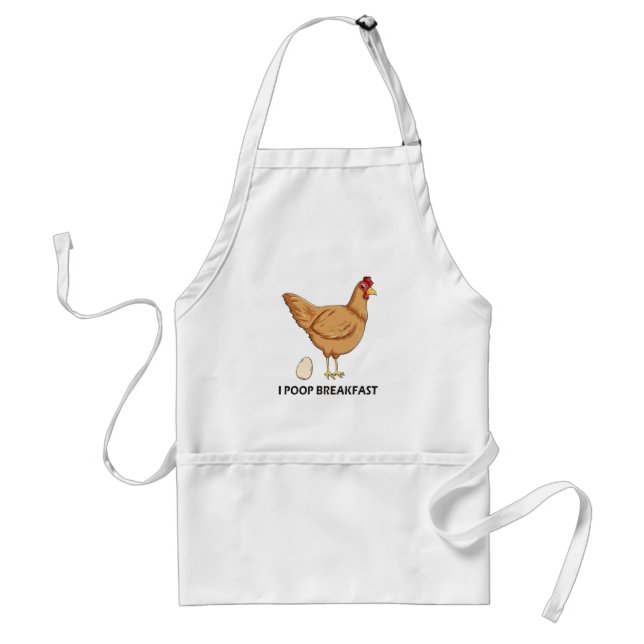 Tablier humoristique de poulet (Devant)