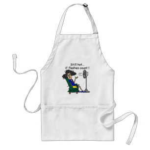 Tablier Humour de bouffée de chaleur