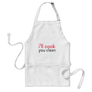 Tablier Humour de cuisine - Je cuisinerai. Vous nettoyez l