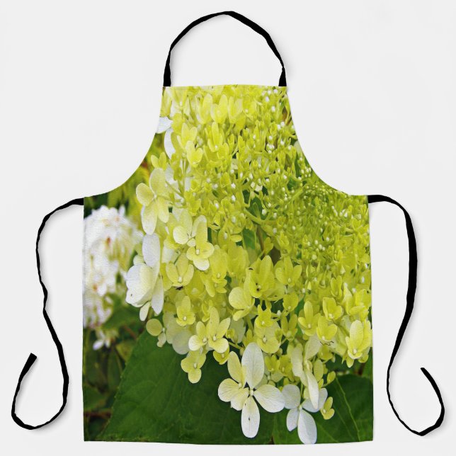 Tablier Hydrangea Limelight Vert Chartreuse Élégant (Recto)
