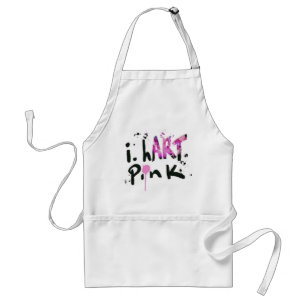 TABLIER I HART PINK APRON