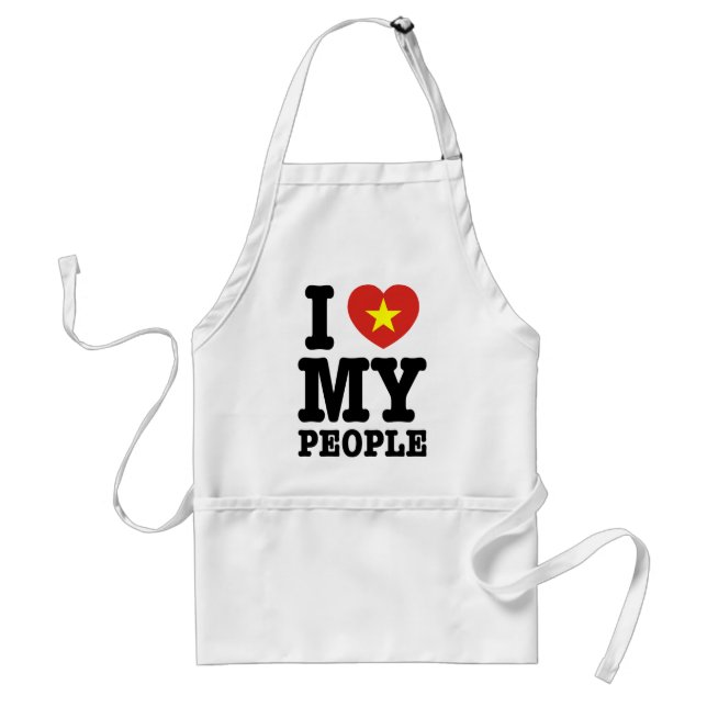 Tablier I Heart (Love) My Viet People (Devant)