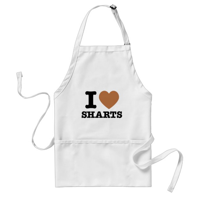 Tablier I Heart Sharts (Devant)