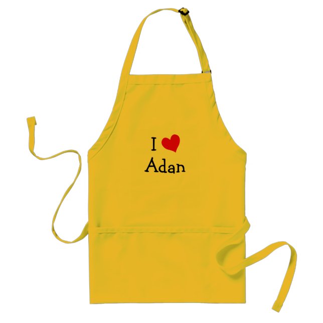 Tablier I Love Adan (Devant)