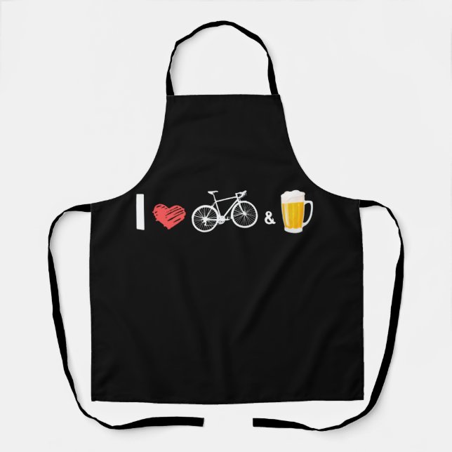 Tablier I Love Bike et Vélos - Vélo (Recto)