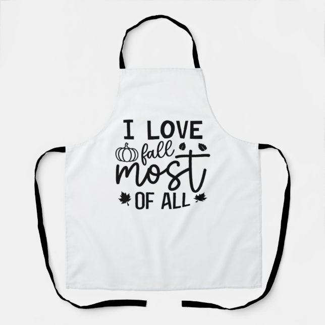 Tablier I Love Fall Most All Classic T-Shirt (Recto)