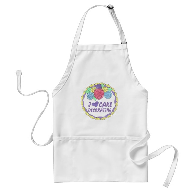 Tablier I Love Gâteau Décoration boulangerie Chef pâtisser (Devant)