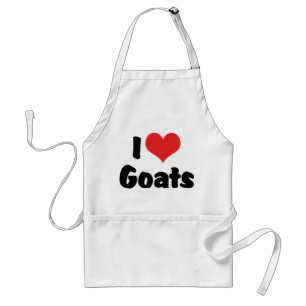 Tablier I Love Heart Goats - Goat Lover