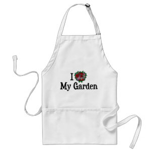 Tablier I Love Heart My Garden - Flower Vegetable Garden
