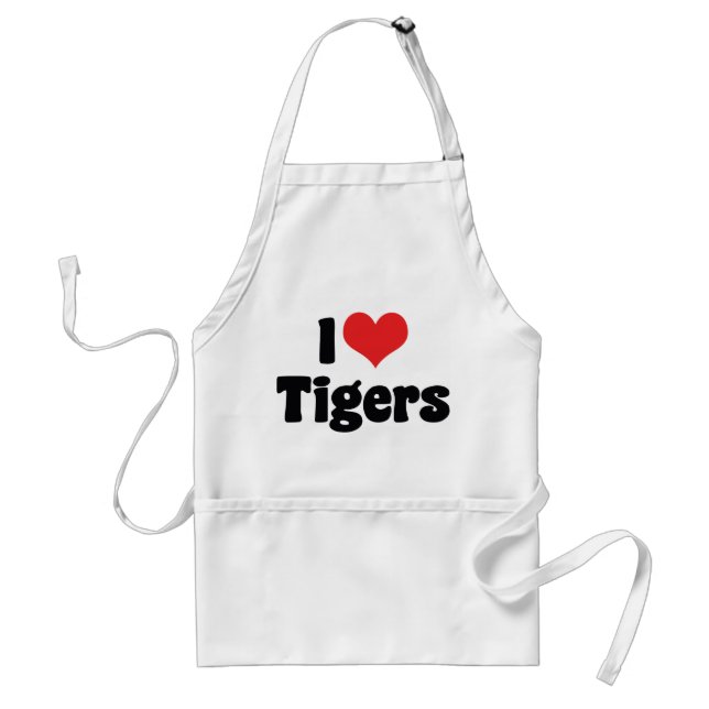 Tablier I Love Heart Tigers - Tiger Lover (Devant)