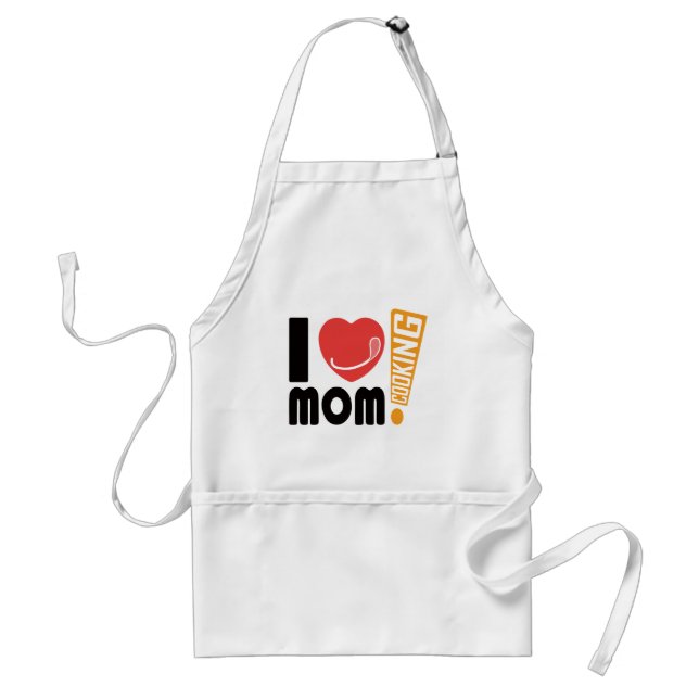 Tablier i love mom (Devant)