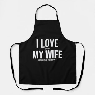 Tablier I Love My Wife Funny Art Don
