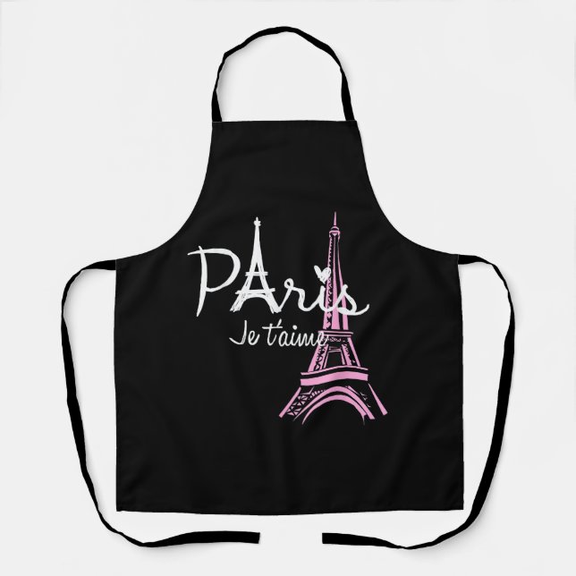 Tablier I Love Paris Tour Eiffel France Souvenir français (Recto)