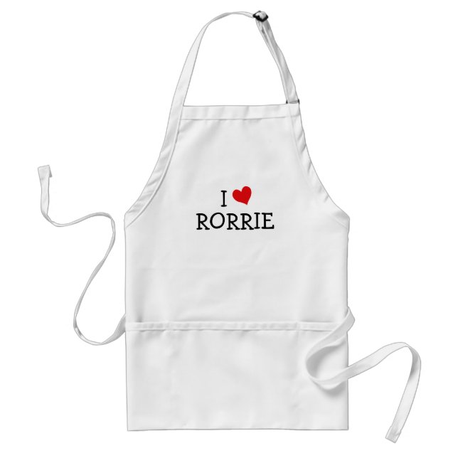 Tablier I Love Rorrie (Devant)