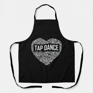 Tablier I Love Tap Dance Amoureux des chiens Danser Cadeau