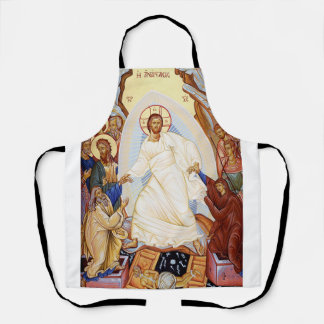 Tablier Icône orthodoxe de l'Anastasis Résurrection