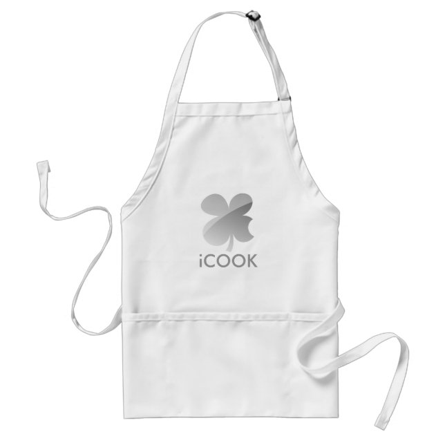 Tablier iCook Apron | Parodie du logo Mac (Devant)